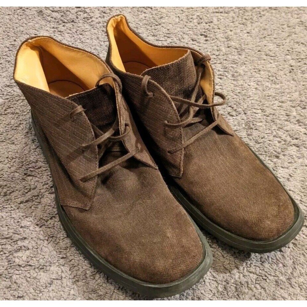 Camper Waxed Suede Brown Chukka Ankle Boots Brown… - image 1